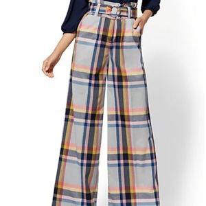 NY&Co plaid paperboy palazzo pants